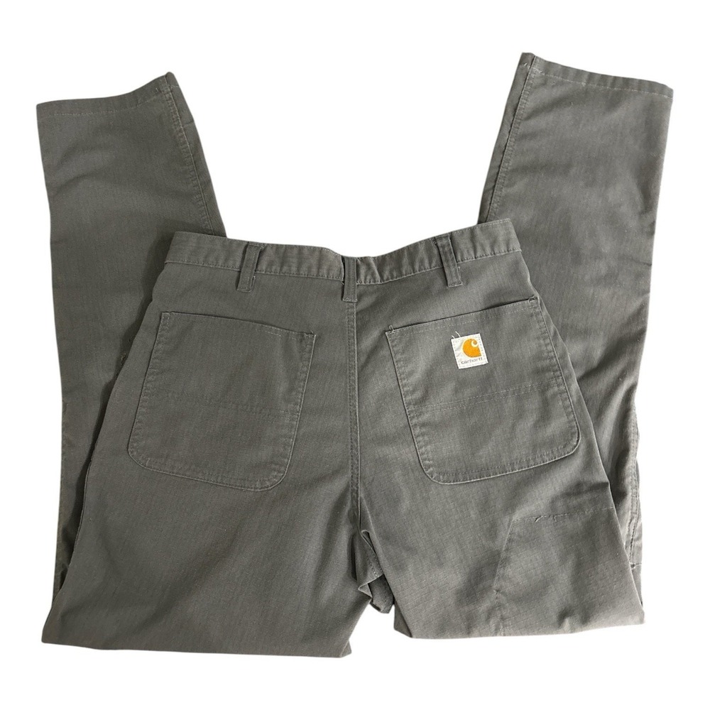Carhartt Rugged Flex Distressed Work Pants for Men, Size 31x32 - Gravel *Stained